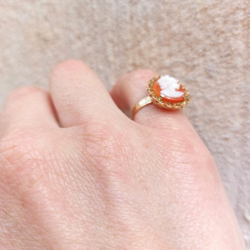 Bague 53.5 Bague camée or et cornaline 58 Facettes 45