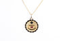Collier Collier Pendentif Augis 18 carats Or jaune  + qu'hier - que demain  0.06ct Rubis 58 Facettes CLAUGIS-107