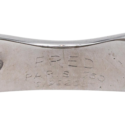 Ring 53 Fred Ring Mouvementée Hvitt gull Diamant 58 Facettes 4893167CN