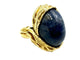 Bague 53 GILBERT ALBERT. Bague or jaune et saphir cabochon 58 Facettes