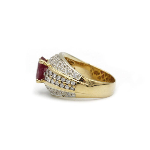 Bague 53 Bague - Or, Diamants & Rubis 58 Facettes 240386R