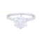 Bague 53 Solitaire platine, diamant 1,71 carat. 58 Facettes 33585
