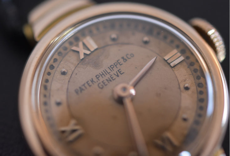 Montre PATEK PHILIPPE - Montre dame or rose 18 carats. Exceptionnelle montre de 1942 58 Facettes PP-100