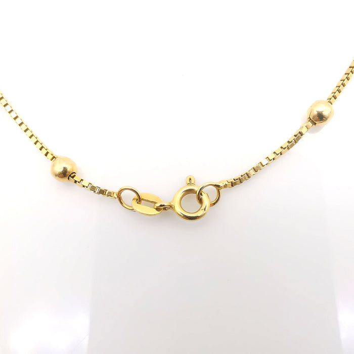 Yellow gold necklace