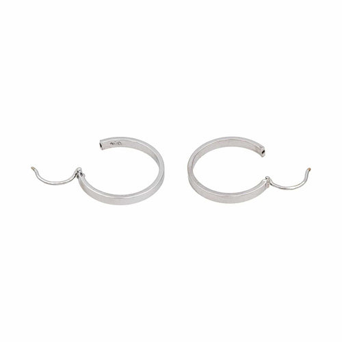 Boucles d'oreilles Boucles d'oreilles Créoles  Or blanc 58 Facettes 4890758CN