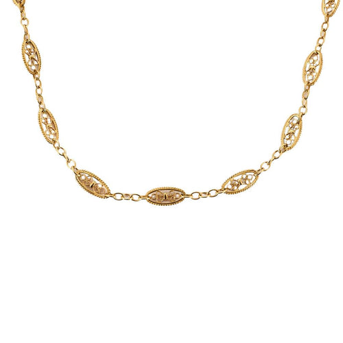 Collier Collier draperie or jaune 58 Facettes PER15085