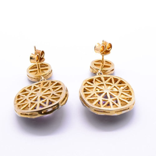 Boucles d'oreilles Boucles d’oreilles indiennes « Harmonie » améthyste 58 Facettes 188