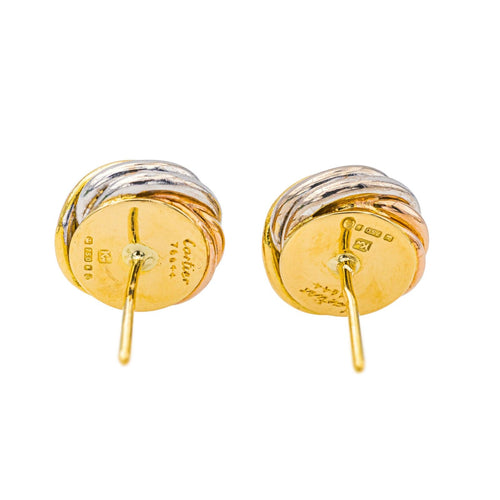 Boucles d'oreilles Cartier Boucles d'oreilles Puces Trinity Or jaune, Or blanc, Or rose 58 Facettes 4343882CN