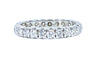 Bague 62 Alliance en or blanc 18 carats ornée de 25 diamants 2,40 carat environ 58 Facettes AB522