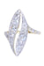 Bague 52 Bague marquise art-nouveau or jaune diamants 58 Facettes 091781