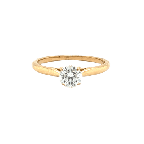 Bague 55 Cartier - Bague Solitaire 1895 - Or jaune et Diamant 58 Facettes 1.0000274/1