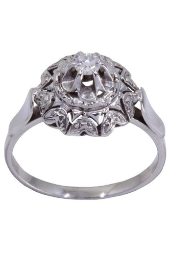 Bague 49 SOLITAIRE DIAMANT 0.07 CARAT 58 Facettes 082631