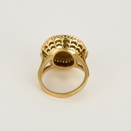 Bague 50 Augis Bague en Or jaune à message sentimentale 58 Facettes BEA3802