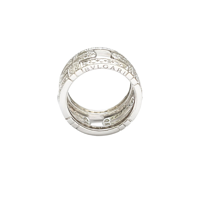 BULGARI - Ring Parentesi white gold and diamonds