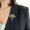 Broche Broche Art Nouveau "Constantia" transformable – Diamants, perle, or jaune et argent 58 Facettes 212
