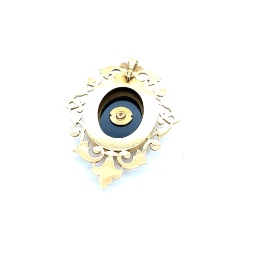 Pendentif Pendentif Napoléon III Or jaune et Onyx 58 Facettes