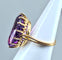 Bague 56 Bague en or jaune & améthyste 58 Facettes AB317