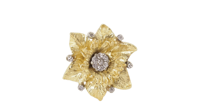 Bague 54 Bague vintage en or jaune et diamants 58 Facettes 31829