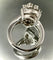 Bague 54 Bague sertie d'un diamant poire de 5 carats 58 Facettes