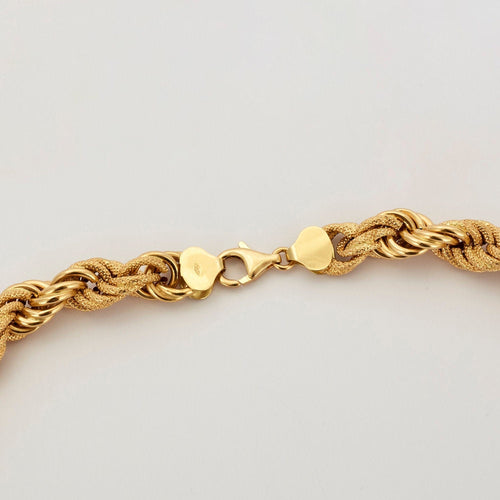 Collier Maille Corde Alternée 58 Facettes LP746