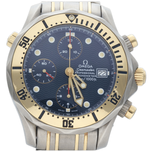 Omega Seamaster 300M Chronograph Klocka Titan / 18K Gult Guld 