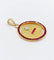 Pendentif AUGIS - RARE Pendentif médaille d'amour Or Jaune Diamants et rubis calibrés 58 Facettes A04060