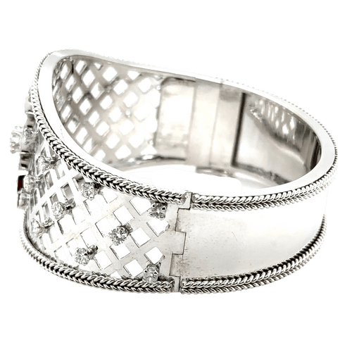 Bracelet Bracelet jonc en or blanc 58 Facettes 7094/15