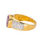Bague 53 Bague Or jaune Améthyste, Diamant 58 Facettes 4578559RV