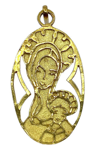 Pendentif Médaille  Vierge et Jésus 58 Facettes AB97