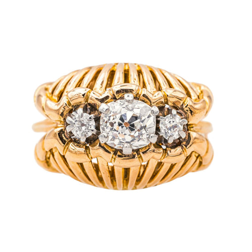 Bague 56 Bague Or rose Diamant 58 Facettes 4049092CN