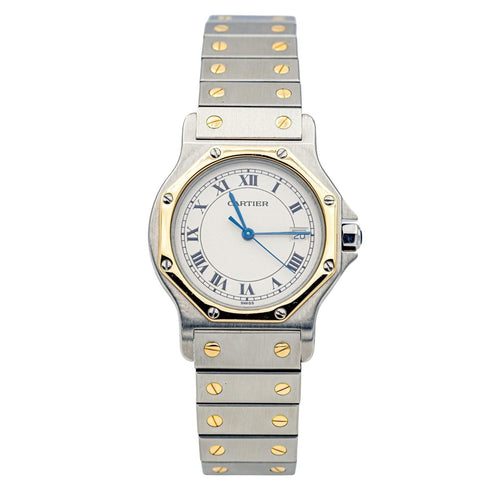 Montre Cartier Montre Santos Acier, Or jaune 58 Facettes 3744336CN