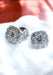 Boucles d'oreilles Puces d’oreilles en diamants sur or blanc 58 Facettes