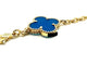 Bracelet VAN CLEEF & ARPELS. Collection "Alhambra vintage", bracelet or jaune et agate 58 Facettes