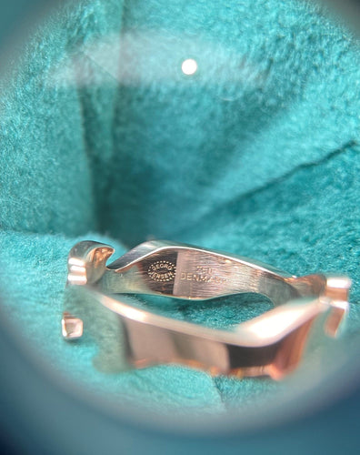 Bague 51 Georg Jensen - Bague bicolore en or Fusion 58 Facettes