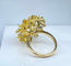 Bague 54 Importante bague en or jaune 18 carats et diamants 58 Facettes AB504
