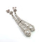 Boucles d'oreilles Boucles d'oreilles en platine avec diamants 58 Facettes