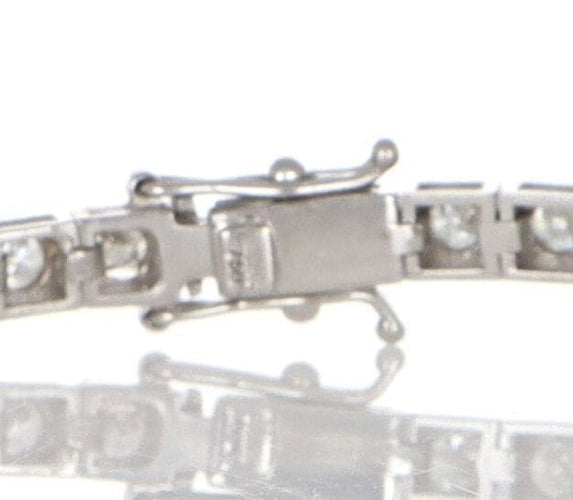 Bracelet Bracelet en or blanc 18 carats et diamants naturels 58 Facettes