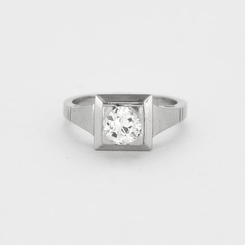 Bague BAGUE SOLITAIRE ART DECO DIAMANTS 58 Facettes 31300595