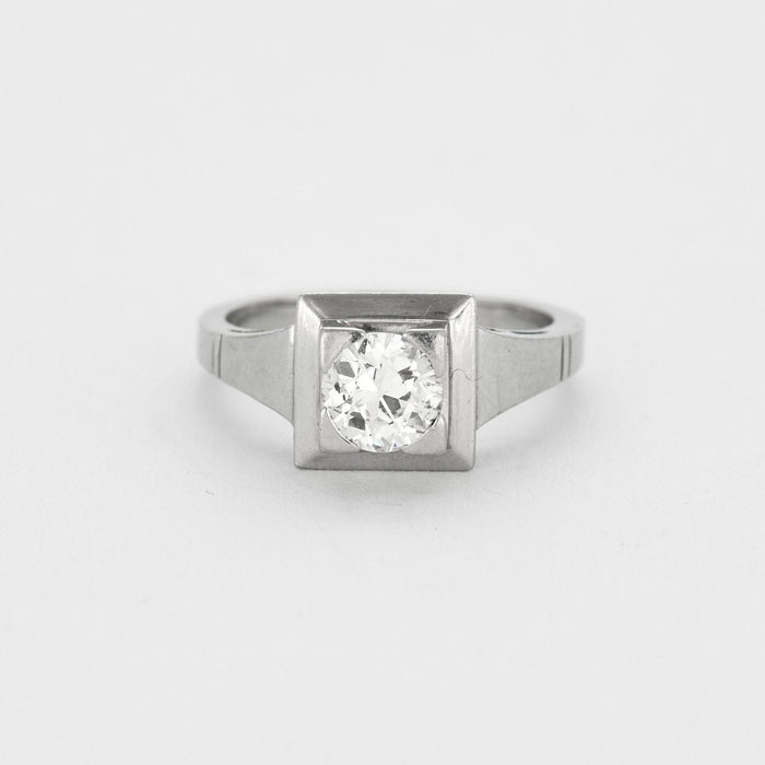 Bague 52.5 Bague solitaire Art Déco diamants 58 Facettes 31300595