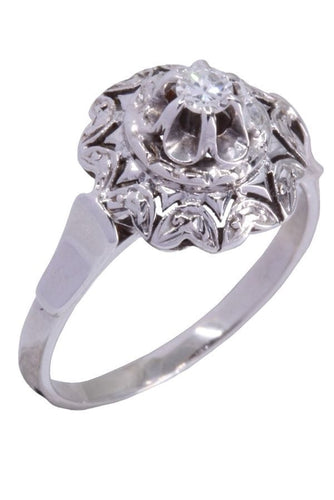 Bague 49 SOLITAIRE DIAMANT 0.07 CARAT 58 Facettes 082631