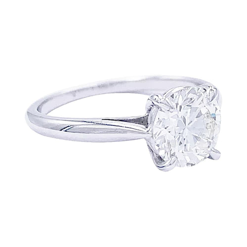 Bague 52 Bague solitaire en or blanc, diamant 1,36 carat. 58 Facettes 32183