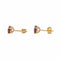 Boucles d'oreilles Boucles d'oreilles Puces Or jaune Rubis 58 Facettes 4021228RV