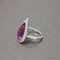 Bague 54.5 Bague or blanc et tourmaline 58 Facettes 4806