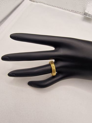 Bague 52 Bague Tubogas en or jaune 58 Facettes