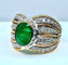 Bague 58 Bague 2 Ors Emeraude Diamants 58 Facettes AB228
