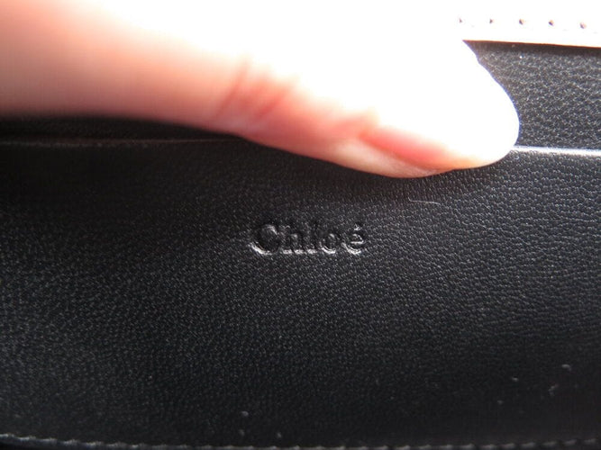 CHLOE handtas minaudiere armband nile schouderband grijze leren tas