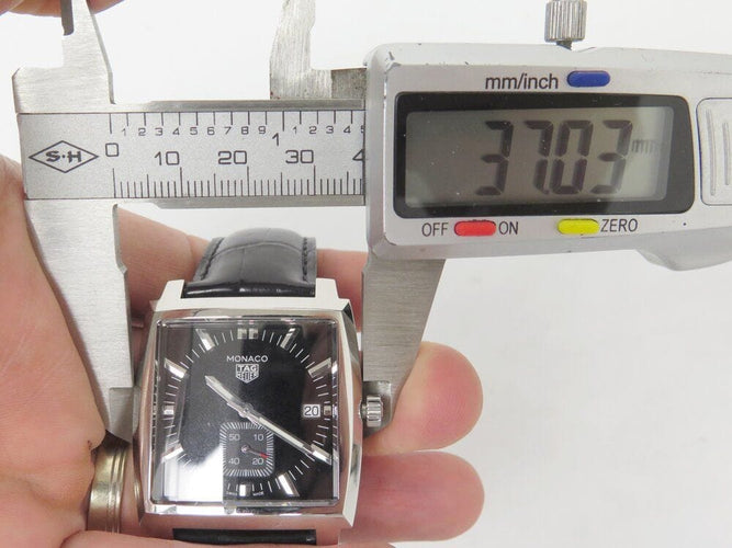 Montre montre TAG HEUER monaco waw131a.fc6177 acier 37mm quartz 2019 + etui 58 Facettes 268033