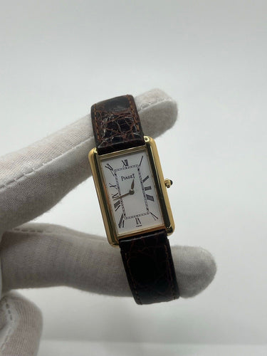 Montre Piaget Tank Allongée Or Jaune 18K 9228 58 Facettes