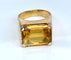 Bague 56 Bague en or jaune, topaze jaune 58 Facettes AB612