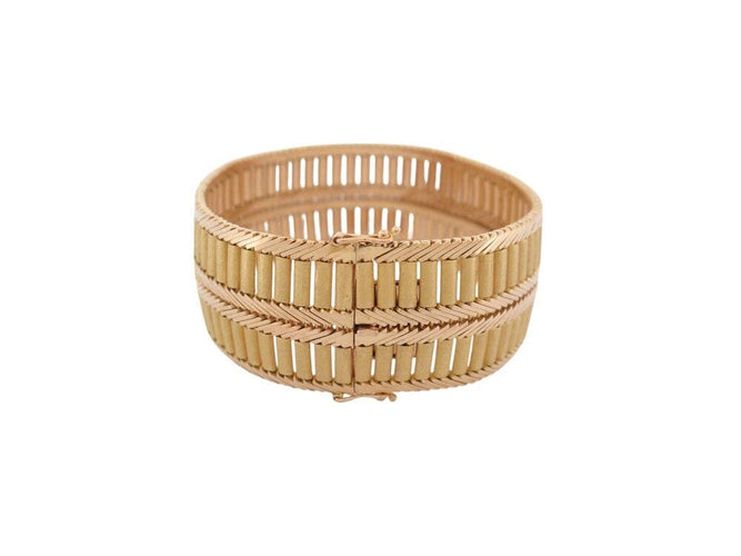 Bracelet vintage bracelet manchette 18 en or jaune 18k 67 gr  en 58 Facettes 268461